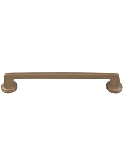 Northport Round Base Pull - 8 inch Center-to-Center in Brushed Bronze.